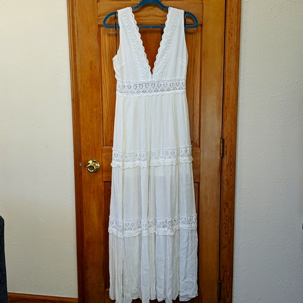 White bohemian Dress